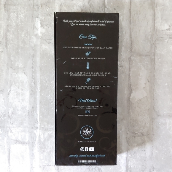 Zala Premium Clip In Hair Extensions 100% Human Hair Dark Brown 12” - Picture 3 of 13